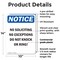 Signmission No Soliciting No Exceptions Do OSHA Notice Sign, Plastic, 10in W x 14in L, 2PK OS-2PACK-NS-P-1014-V-14826 - alternate 5